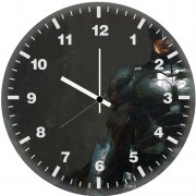 batman in the night artwork il wall clock