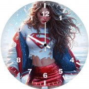 supergirl wild world hk wall clock