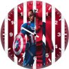 captain america vs red hulk gf wall clock