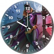 batgirl rising 9g wall clock
