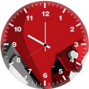red hood cape v7 wall clock