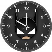 batman head minimal 4o wall clock