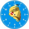 pikachu minimalism v9 wall clock