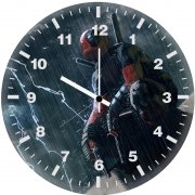 deadpool in the rain uh wall clock