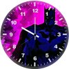 batman purple theme jp wall clock