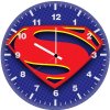 superman logo illustration om wall clock
