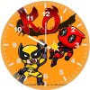 wolverine and deadpool impactful j3 wall clock