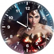 wonder woman mythic power ty wall clock