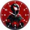 red spiderman miles morales o8 wall clock
