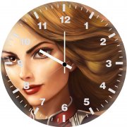 captain marvel new art p3 wall clock
