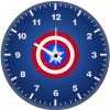 captain america minimalist logo 0y wall clock