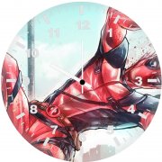 deadpool art l7 wall clock