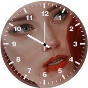 amber heard as mera yo wall clock