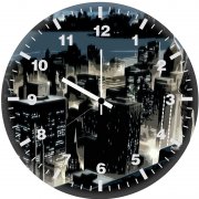 batman cityscape oq wall clock