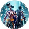 goku and batman the ultimate team up vk wall clock