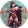 scarlet witch girl ev wall clock