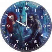 aquaman and mera new n8 wall clock