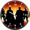justice league art sh wall clock
