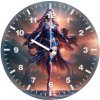universe of wonders supergirl fantasy 3d wall clock