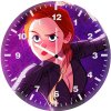 black widow avengers endgame cartoon art 0f wall clock