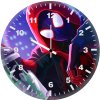 spiderman miles morales with spray paint go wall clock