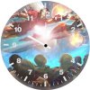 iron man roller coaster 2w wall clock