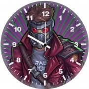 star lords cartoon digital art ir wall clock