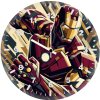 iron man cool portrait jq wall clock