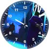 joker with gun and batman et wall clock