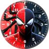 spider man classic and symbiote c2 wall clock
