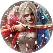 harley quinn defiance ss wall clock