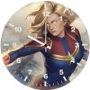 captain marvel avengers illustration 8u wall clock