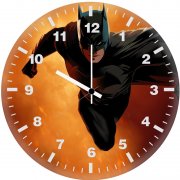 batman iconic silhouette stare 8a wall clock