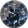 black suit spider man in action hd wall clock
