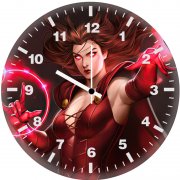 scarlet witch digital sketch dv wall clock