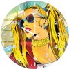 harley quinn hd arts t2 wall clock