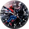 spiderman vs venom digital art sf wall clock