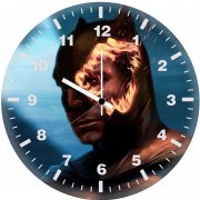 batman mask burning 06 wall clock