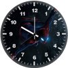 spiderman night hq wall clock