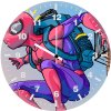 spider man verse art jf wall clock