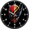 wolverine x deadpool mask fc wall clock