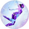 spider byte in spiderman across the spider verse wg wall clock