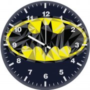 batman low poly logo ws wall clock