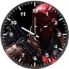 red hood with gun hj wall clock
