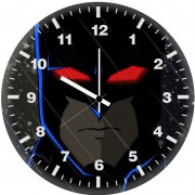 batman portrait character sm wall clock
