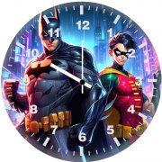 batman and robin silent alliance ej wall clock