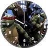 tmnt animated av wall clock