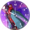 miles morales colorful art iq wall clock