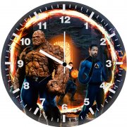 mcu fantastic four on wall clock