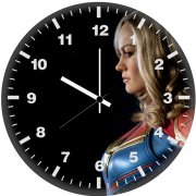 5k captain marvel 7h wall clock